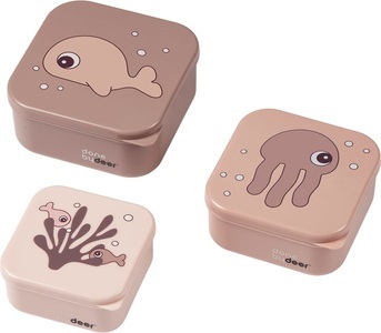 Done by Deer, Done by Deer Snackbox-Set 3er Pack Sea Friends, Done by Deer Snackbox-Set 3er Pack Sea Friends