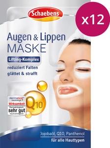 Schaebens, Schaebens Augen & Lippen Maske, Schaebens Schaebens Augen & Lippen Maske 10er Beutel augenmaske 72.0 ml