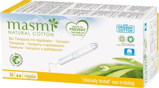 Masmi, Masmi Organic Care Bio Tampons Classic + Applikator, Tampon PER Masmi Regul 16+Applic