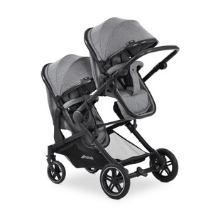 Hauck, hauck Kinderwagen Atlantic Twin, hauck Geschwisterwagen Atlantic Twin Melange Grey