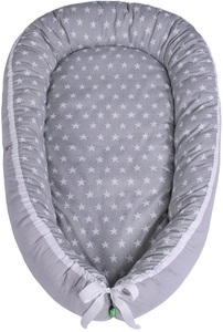 LULANDO, LULANDO Babynest multifunktional Sternchen grau/ grau, LULANDO Multifunktionales Babynest