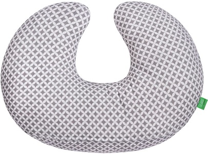 LULANDO, LULANDO Stillkissen Karo grau 55 x 42 cm, LULANDO Stillkissen
