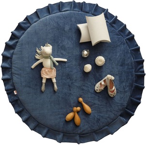 WigiWama, Wigiwama - Spielmatte Velvet - Dukelblau, WigiWama Spielmatte Velvet