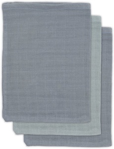 Jollein, jollein Bamboo Waschlappen 3er-Pack storm grey, 