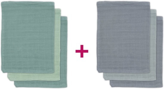 Jollein, jollein Bamboo Waschlappen 3er-Pack storm grey, 