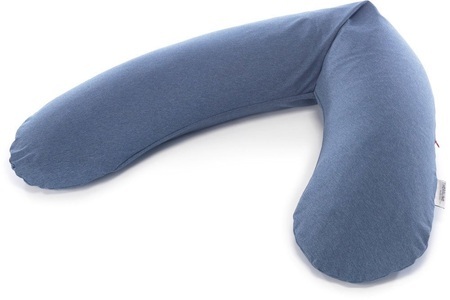 Theraline, Theraline Stillkissen DAS ORIGINAL - JERSEY MELANGE mit Bezug (190cm) in navy, 