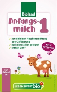 Lebenswert Bio, Lebenswert Bio Anfangsmilch 1, Lebenswert Bio-Anfangsmilch 1, von Geburt an (500g)