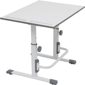 POLINI, POLINI Kids Kinderschreibtisch Simple M1 weiß-grau, Polini Kids Kinderschreibtisch Simple
