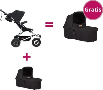 Mountain Buggy, MOUNTAIN BUGGY Duet 3.0 2018 black, Mountain Buggy Duet V3