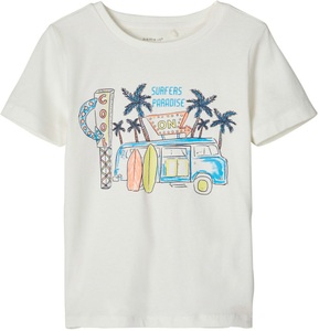 Name It, name it T-Shirt NMMFACAY snow white, 