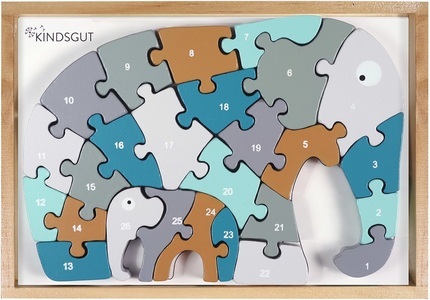 Kindsgut, Kindsgut Buchstaben-Puzzle ELEFANT 26-teilig, Buchstaben-Puzzle ELEFANT 26-teilig