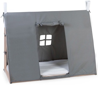 Childhome, Childhome Tipi Juniorbett Rahmenbezug Grey 70 x 140 cm, Childhome Bezug für Tipibett