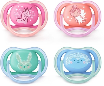 Avent, Avent Philips® Avent Ultra air Scher 6-18 Monate BPA-frei, Avent Ultra Air Silikon Mix Schnuller 6-18 Monate (Farbe nicht wählbar)