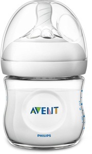 PHILIPS AVENT, Philips Avent Natural Flasche SCF030/17, 125ml, 1 Stück, transparent - Gr.bis 125ml, Philips AVENT Natural Flasche 125ml