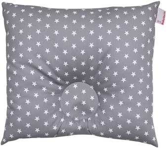BabyDorm, BabyDorm ® Präventivkissen EasyDorm Jonna grau mit weißen Sternen - Gr.2, 