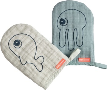 Done by Deer, Done by Deer Waschlappen Sea Friends 2er Set, Done by Deer Waschlappen Sea Friends 2er Set