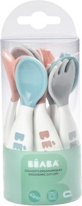 Beaba, Beaba - Set 6 Löffel+4 Gabeln 2. Altersstufe, BEABA Set 6 Löffeln + 4 Gabeln