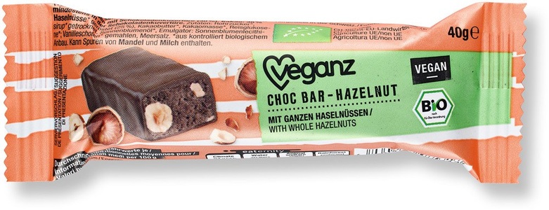Veganz, BIO Veganz Choc Bar, Veganz Choc Bar Hazelnut Bio 40g