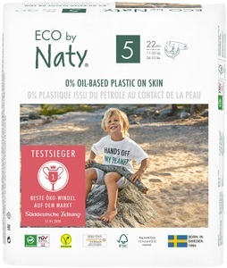 Naty, Eco by Naty Windel, NATY Windel Junior Nr.5 11-25kg (22 Stk)