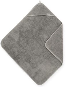 Jollein, jollein Kapuzenbadetuch Frottee storm grey 75 x 75 cm, Jollein Kapuzenhandtuch Frottee