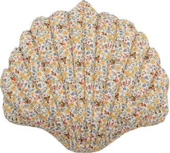 Bloomingville, Bloomingville Dekokissen Fro, Zierkissen FRO ? MUSCHEL (50x50) in gelb/bunt