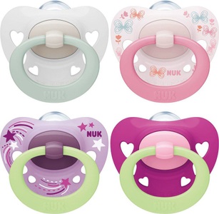 Nuk, NUK Signature + Signature Night Schnuller-Set, NUK Signature Silikon-Nuggi
