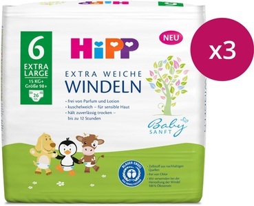 Hipp, HIPP Babysanft extra weiche Windeln, HIPP Babysanft extra weiche Windeln