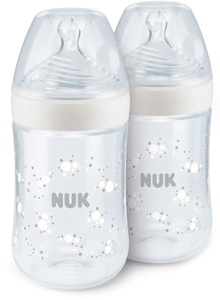 Nuk, NUK Nature Sense Babyflasche mit Temperature Control im 2er-Vorteilspack, NUK Nature Sense Babyflasche mit Temperature Control im 2er-Vorteilspack