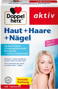 Queisser Pharma GmbH & Co. KG, Doppelherz® aktiv Haut + Haare + Nägel, Doppelherz® aktiv Haut + Haare + Nägel