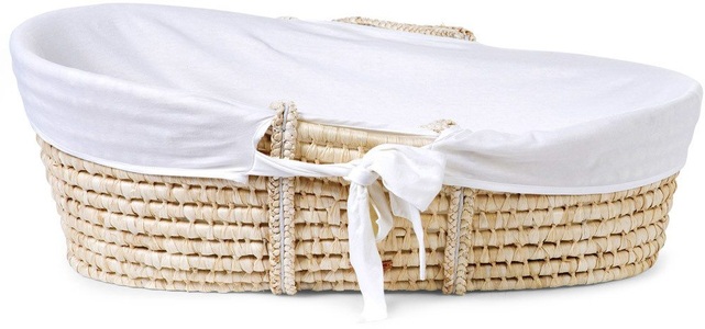 Childhome, Childhome Moseskorb aus Maisschale mit Matratze und Bezug