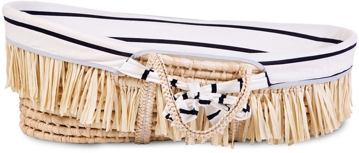 Childhome, Childhome Moseskorb aus Maisschale und Raffia mit Matratze und Bezug, Childhome Moseskorb aus Maisschale und Raffia mit Matratze und Bezug