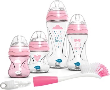 nuvita, nuvita Anti Kolik Flaschen Starter Set pink (5-teilig), Nuvita MIMIC® Starter Set