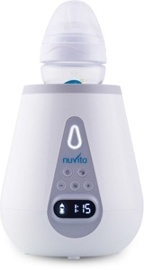 undefined, Nuvita - Digitaler Flaschenwärmer Babykostwärmer mit Sterilisator (1170) - Weiss / Grau, Nuvita Flaschenwärmer Digital