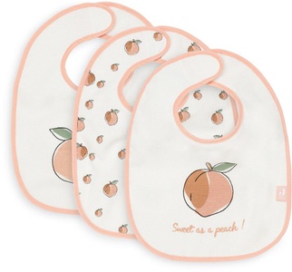 Jollein, Jollein Lätzchen Peach 3er Set, 