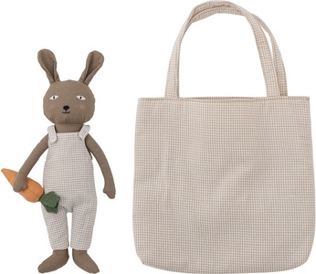Bloomingville, Bloomingville Kuschelhase mit Tasche Liten