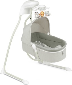Lionelo, lionelo Babyschaukel Henny Grey Dove, lionelo Babyliegestuhl mit Wippefunktion Henny