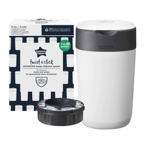TOMMEE TIPPEE, Tommee Tippee Twist and Click Advanced Windeleimer, Tommee Tippee Twist and Click Advanced Windeleimer