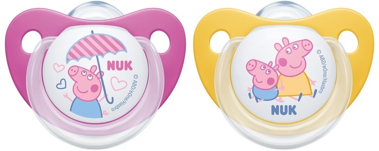 Nuk, NUK Peppa Pig Trendline Silikon-Nuggi, 