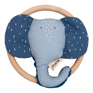 Trixie, trixie Ring-Rassel MRS. ELEPHANT in blau, Trixie Baby Rassel Mrs. Elephant