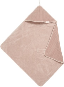 koeka, Koeka Kapuzenhandtuch VIK in grey pink, koeka Wickeltuch Plüsch Vik