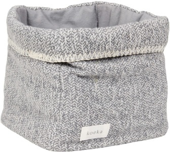 koeka, Koeka Aufbewahrungskorb VIGO meliert in sparkle grey, koeka Wickeltischkörbchen Vigo