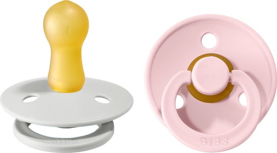 BIBS, BIBS Colour Nuggi, Haze / Blossom, Bibs® Bibs Couleur Beruhigungssauger Haselnuss - Blume 6 - 18 Monate Größe 2