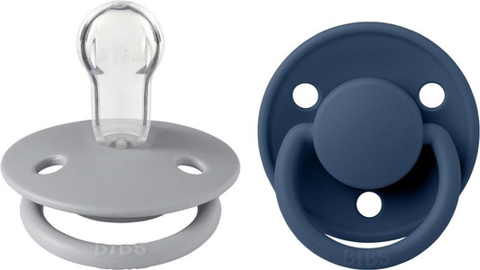 BIBS, BIBS Schnuller De Lux Cloud / Steel Blue 0-36 Monate, 2 Stk., BIBS® Schnuller De Lux Cloud / Steel Blue 0-36 Monate, 2 Stk.