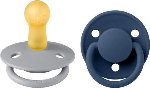 BIBS, BIBS De Lux Nuggi, Cloud / Steel Blue, BIBS De Lux Nuggi, Cloud / Steel Blue