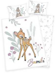HERDING, Herding Flanell Kinder-Bettwäsche Disney´s Bambi, Disney Babybettwäsche »Disney´s Bambi«, mit liebevollem Motiv