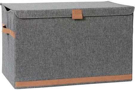 StoreIt, StoreIt - Aufbewahrungsbox PREMIUM - Textil - grau - 62/37.5/39 cm, STORE IT PREMIUM Ordnungstruhe