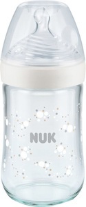 Nuk, NUK Nature Sense Babyflasche aus Glas mit Temperature Control, NUK Nature Sense Babyflasche aus Glas mit Temperature Control