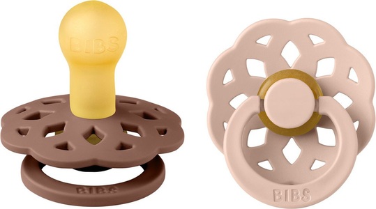 BIBS, BIBS Schnuller Boheme 0-6 Monate Woodchuck/Blush, BIBS Boheme Schnuller, Latex, Rund, 0-6 Monate, Woodchuck/Blush (2 Stk)