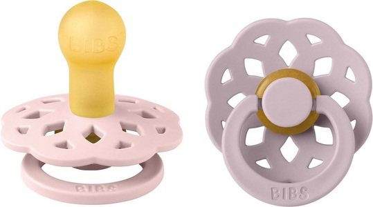 BIBS, BIBS Schnuller Boheme 0-6 Monate Blossom/Dusky Lilac, BIBS Boheme Schnuller, Latex, Rund, 0-6 Monate, Blossom/Dusky Lilac (2 Stk)