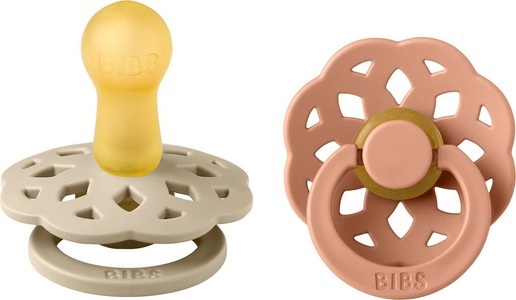 BIBS, BIBS Schnuller Boheme 6-18 Monate Vanilla/Peach, BIBS Boheme Nuggi, 2er Pack